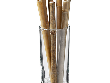 Bamboe Rietjes in een glas